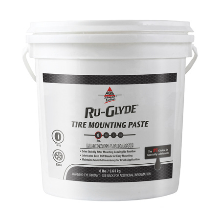 AGS Ru-Glyde Tire Mounting Paste, Pail, 8 lb RGP-8